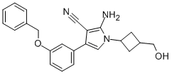2-amino-4-(3-(benzyloxy)phenyl)-1-(3-(hydroxymethyl)cyclobutyl)-1H-pyrrole-3-carbonitrile CAS#: 952138-97-5