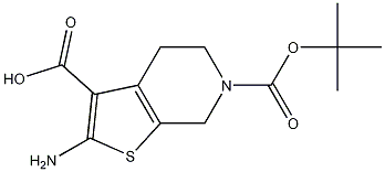2-amino-6-(tert-butoxycarbonyl)-4,5,6,7-tetrahydrothieno[2,3-c]pyridine-3-carboxylic acid CAS#: 923010-68-8