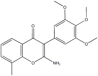 2-amino-8-methyl-3-(3,4,5-trimethoxyphenyl)chromone CAS#: 903205-78-7