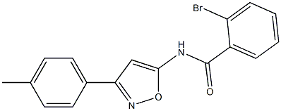 2-bromo-N-[3-(4-methylphenyl)-1,2-oxazol-5-yl]benzamide CAS#: 901659-72-1