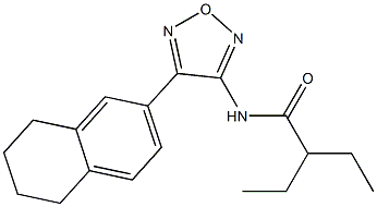2-ethyl-N-[4-(5,6,7,8-tetrahydro-2-naphthalenyl)-1,2,5-oxadiazol-3-yl]butanamide CAS#: 912909-98-9
