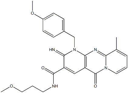 2-imino-1-(4-methoxybenzyl)-N-(3-methoxypropyl)-10-methyl-5-oxo-1,5-dihydro-2H-dipyrido[1,2-a:2,3-d]pyrimidine-3-carboxamide CAS#: 912901-75-8