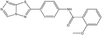 2-methoxy-N-(4-[1,2,4]triazolo[3,4-b][1,3,4]thiadiazol-6-ylphenyl)benzamide CAS#: 903865-91-8