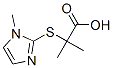 2-methyl-2-(1-methylimidazol-2-yl)sulfanyl-propanoic acid CAS#: 98489-82-8