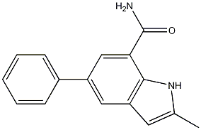 2-methyl-5-phenyl-1H-indole-7-carboxamide CAS#: 943607-57-6