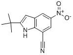 2-tert-butyl-5-nitro-1H-indole-7-carbonitrile CAS#: 952664-97-0