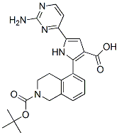 2(1H)-Isoquinolinecarboxylic  acid,  5-[5-(2-amino-4-pyrimidinyl)-3-carboxy-1H-pyrrol-2-yl]-3,4-dihydro-,  2-(1,1-dimethylethyl)  ester CAS#: 951784-29-5