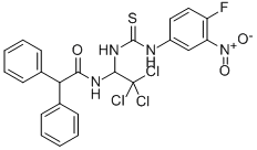 2,2-DIPHENYL-N-(2,2,2-TRICHLORO-1-[3-(4-FLUORO-3-NITROPHENYL)THIOUREIDO]ETHYL)ACETAMIDE CAS#: 905973-89-9