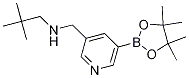 2,2-dimethyl-N-((5-(4,4,5,5-tetramethyl-1,3,2-dioxaborolan-2-yl)pyridin-3-yl)methyl)propan-1-amine CAS#: 919347-21-0