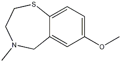 2,3,4,5-Tetrahydro-7-methoxy-4-methyl-1,4-benzothiazepine CAS#: 927871-76-9
