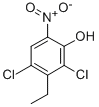 2,4-Dichloro-3-ethyl-6-nitrophenol CAS#: 99817-36-4