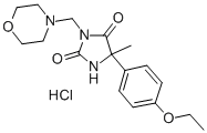 2,4-Imidazolidinedione, 5-(4-ethoxyphenyl)-5-methyl-3-(4-morpholinylme thyl)-, monohydrochloride CAS#: 98402-03-0
