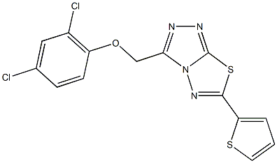 2,4-dichlorophenyl [6-(2-thienyl)[1,2,4]triazolo[3,4-b][1,3,4]thiadiazol-3-yl]methyl ether CAS#: 929843-00-5