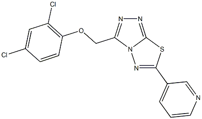 2,4-dichlorophenyl [6-(3-pyridinyl)[1,2,4]triazolo[3,4-b][1,3,4]thiadiazol-3-yl]methyl ether CAS#: 929808-72-0