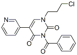 2,4(1H,3H)-Pyrimidinedione, 3-benzoyl-1-(3-chloropropyl)-5-(3-pyridinyl)- CAS#: 952402-41-4