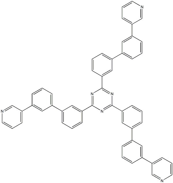 2,4,6-tris(3'-(pyridin-3-yl)-[1,1'-biphenyl]-3-yl)-1,3,5-triazine CAS#: 939430-31-6