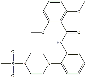2,6-dimethoxy-N-{2-[4-(methylsulfonyl)-1-piperazinyl]phenyl}benzamide CAS#: 914350-66-6