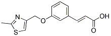 (2E)-3-[3-[(2-METHYL-1,3-THIAZOL-4-YL)METHOXY]PHENYL]ACRYLIC ACID CAS#: 929974-11-8