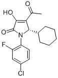 2H-Pyrrol-2-one, 4-acetyl-1-(4-chloro-2-fluorophenyl)-5-cyclohexyl-1,5-dihydro-3-hydroxy-, (5S)- CAS#: 942222-78-8