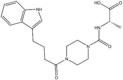 (2S)-2-[[4-[4-(1H-indol-3-yl)butanoyl]piperazine-1-carbonyl]amino]propanoic acid CAS#: 956616-61-8
