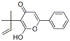 3-(1,1-Dimethyl-2-propenyl)-2-hydroxy-6-phenyl-4H-pyran-4-one CAS#: 98263-89-9