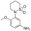 3-(1,1-Dioxo-1lambda*6*-[1,2]thiazinan-2-yl)-4-methoxy-phenylamine CAS#: 927995-87-7