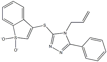 3-[(1,1-dioxido-1-benzothiophen-3-yl)sulfanyl]-5-phenyl-4-(prop-2-en-1-yl)-4H-1,2,4-triazole CAS#: 948281-03-6