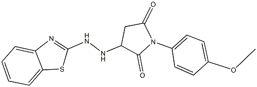 3-[2-(1,3-benzothiazol-2-yl)hydrazino]-1-(4-methoxyphenyl)-2,5-pyrrolidinedione CAS#: 956262-70-7