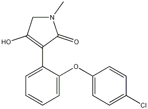 3-[2-(4-Chlorophenoxy)phenyl]-1,5-dihydro-4-hydroxy-1-methyl-2H-pyrrol-2-one CAS#: 934996-78-8