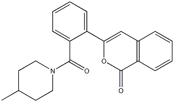 3-{2-[(4-methylpiperidin-1-yl)carbonyl]phenyl}-1H-isochromen-1-one CAS#: 951947-20-9