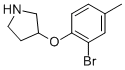 3-(2-BROMO-4-METHYLPHENOXY)PYRROLIDINE CAS#: 946760-07-2