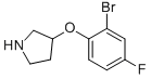 3-(2-Bromo-4-fluoro-phenoxy)-pyrrolidine CAS#: 954225-33-3