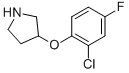 3-(2-CHLORO-4-FLUOROPHENOXY)PYRROLIDINE CAS#: 946726-66-5