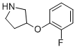 3-(2-FLUOROPHENOXY)PYRROLIDINE CAS#: 946681-67-0