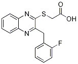 {[3-(2-fluorobenzyl)quinoxalin-2-yl]thio}acetic acid CAS#: 931357-85-6