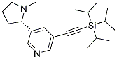 3-[(2S)-1-Methyl-2-pyrrolidinyl]-5-[2-[tris(1-Methylethyl)silyl]ethynyl]-pyridine CAS#: 916046-39-4