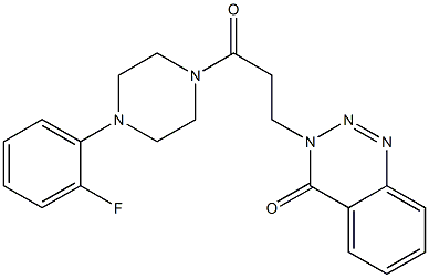 3-{3-[4-(2-fluorophenyl)-1-piperazinyl]-3-oxopropyl}-1,2,3-benzotriazin-4(3H)-one CAS#: 919725-01-2