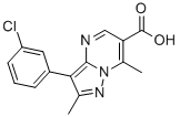 3-(3-CHLOROPHENYL)-2,7-DIMETHYL-PYRAZOLO[1,5-A]PYRIMIDINE-6-CARBOXYLIC ACID CAS#: 941236-30-2