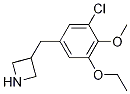 3-[(3-Chloro-5-ethoxy-4-Methoxyphenyl)Methyl]azetidine CAS#: 937618-77-4