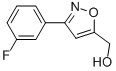 [3-(3-FLUORO-PHENYL)-ISOXAZOL-5-YL]-METHANOL CAS#: 954240-02-9