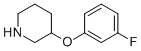 3-(3-FLUOROPHENOXY)PIPERIDINE CAS#: 946725-84-4