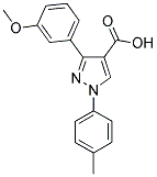 3-(3-METHOXYPHENYL)-1-(4-METHYLPHENYL)-1H-PYRAZOLE-4-CARBOXYLIC ACID CAS#: 956386-76-8