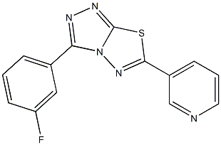 3-(3-fluorophenyl)-6-(pyridin-3-yl)[1,2,4]triazolo[3,4-b][1,3,4]thiadiazole CAS#: 924823-49-4