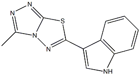 3-(3-methyl[1,2,4]triazolo[3,4-b][1,3,4]thiadiazol-6-yl)-1H-indole CAS#: 929842-79-5