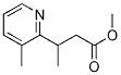 (+/-)-3-(3-methylpyridin-2-yl)butyric acid methyl ester CAS#: 932042-87-0
