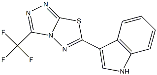 3-[3-(trifluoromethyl)[1,2,4]triazolo[3,4-b][1,3,4]thiadiazol-6-yl]-1H-indole CAS#: 929831-38-9
