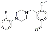 3-{[4-(2-fluorophenyl)-1-piperazinyl]methyl}-4-methoxybenzaldehyde CAS#: 933916-93-9
