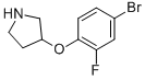 3-(4-BROMO-2-FLUOROPHENOXY)PYRROLIDINE CAS#: 946681-95-4