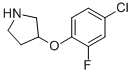 3-(4-CHLORO-2-FLUOROPHENOXY)PYRROLIDINE CAS#: 946727-20-4
