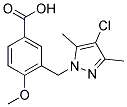 3-(4-CHLORO-3,5-DIMETHYL-PYRAZOL-1-YLMETHYL)-4-METHOXY-BENZOIC ACID CAS#: 956204-52-7